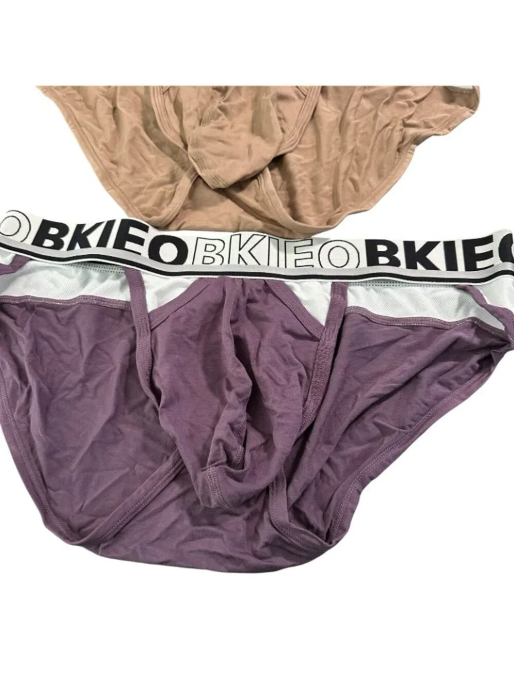 Bekieo Menswear Brief Nearly Nude Pale Large Modal Soft underwear 34-38 Minimal